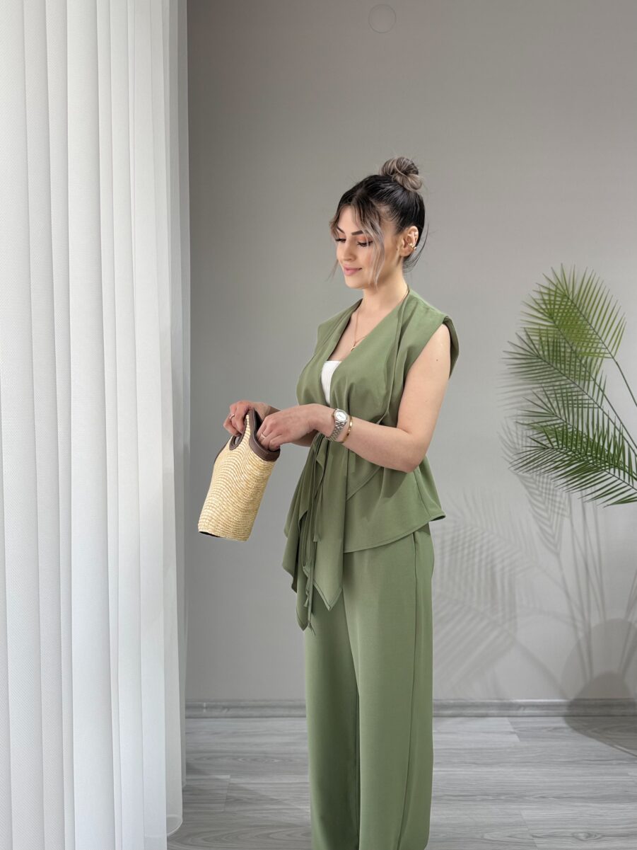 Haki Kimono Takım - Görsel 2