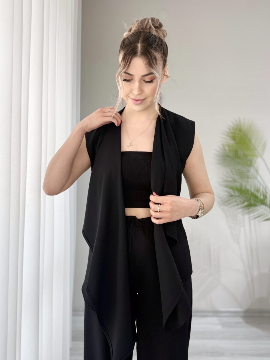 Siyah Kimono Takım - Görsel 3