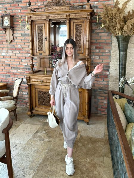 Vizon Tensel Kumaş Şalvar Model Takım