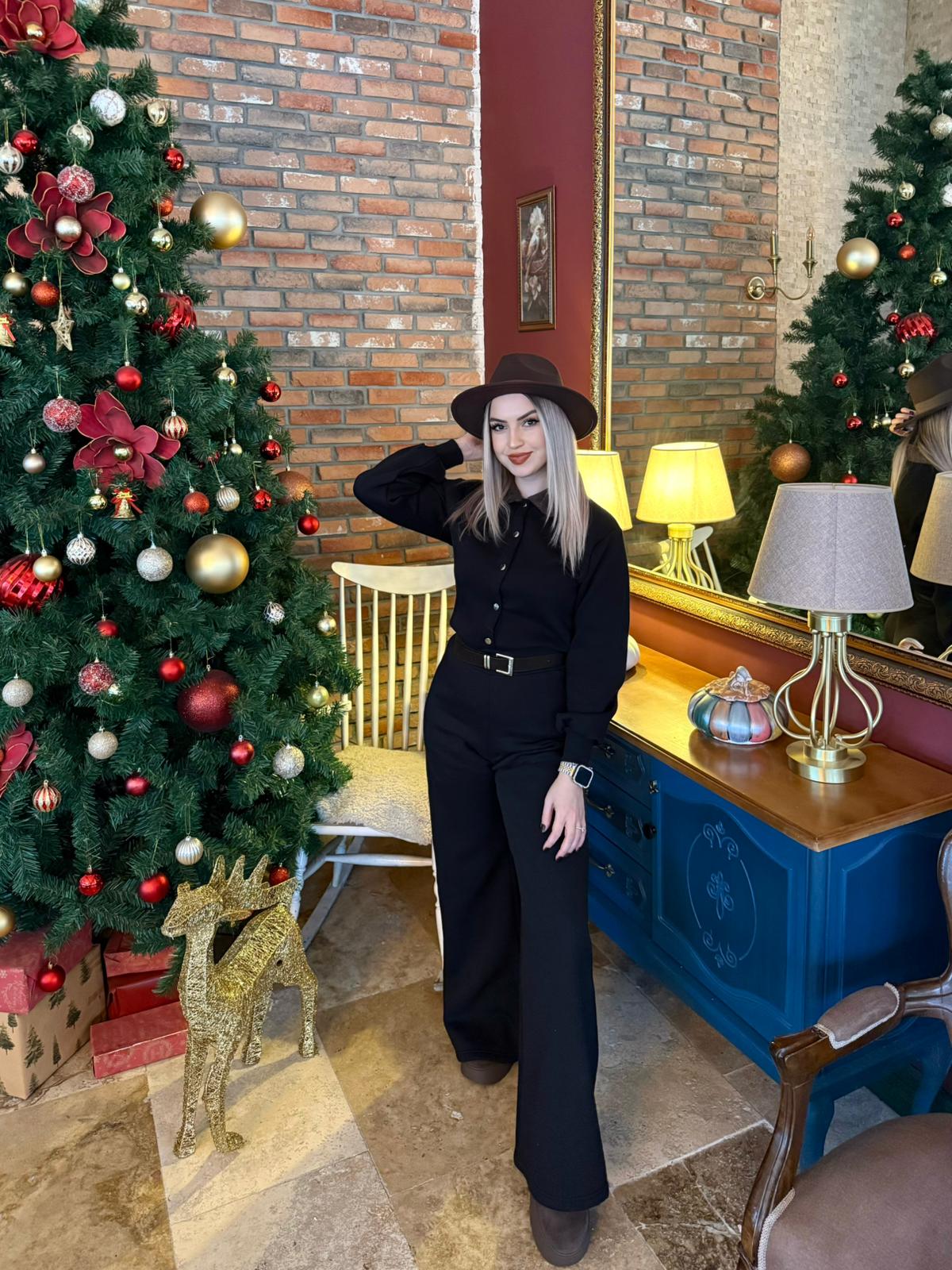 Siyah Boots Şardonlu Tulum 2 Siyah Boots Şardonlu Tulum - Görsel 2