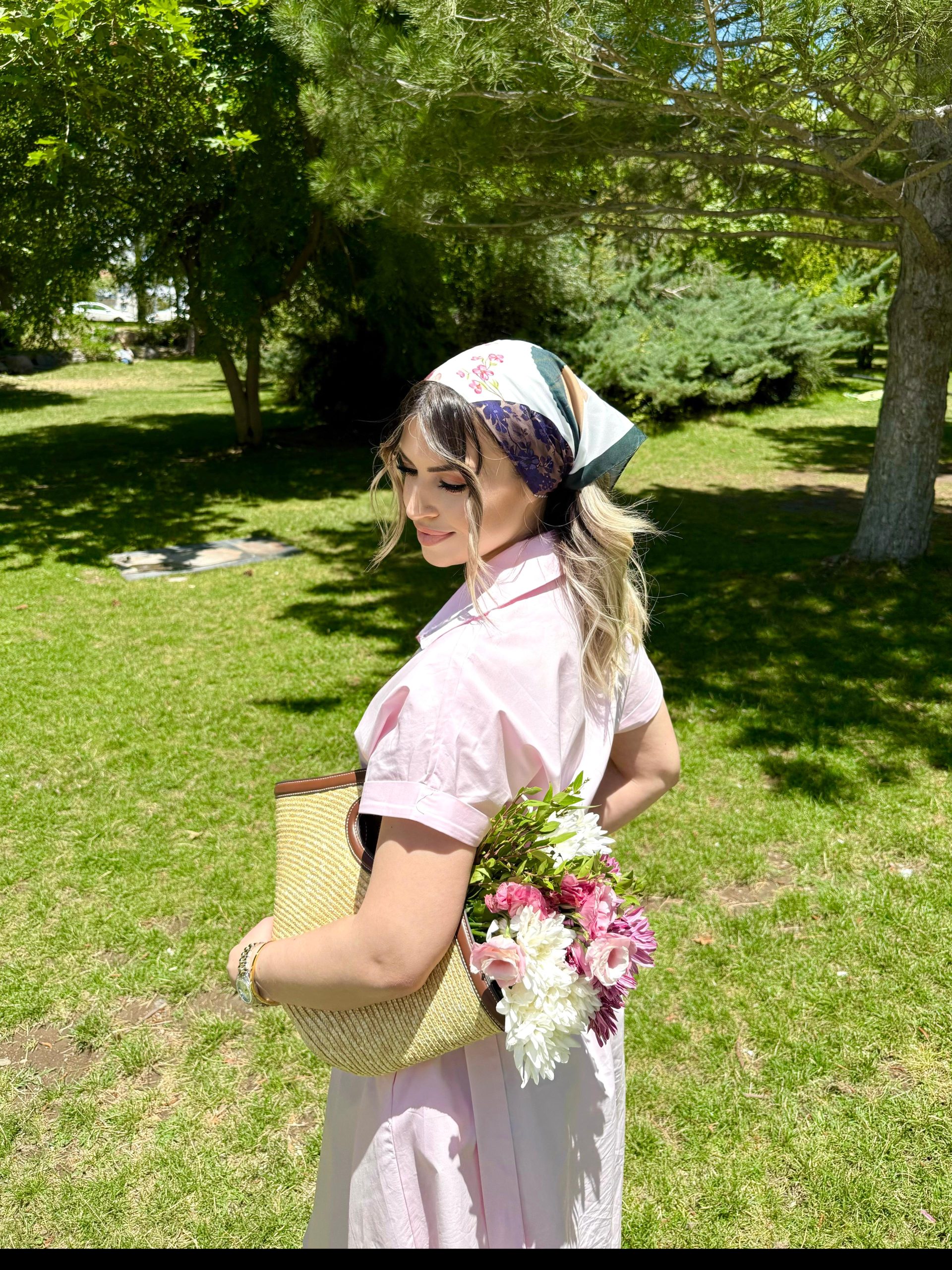 Pembe Solaro Kemerli Elbise 3 Pembe Solaro Kemerli Elbise - Görsel 3