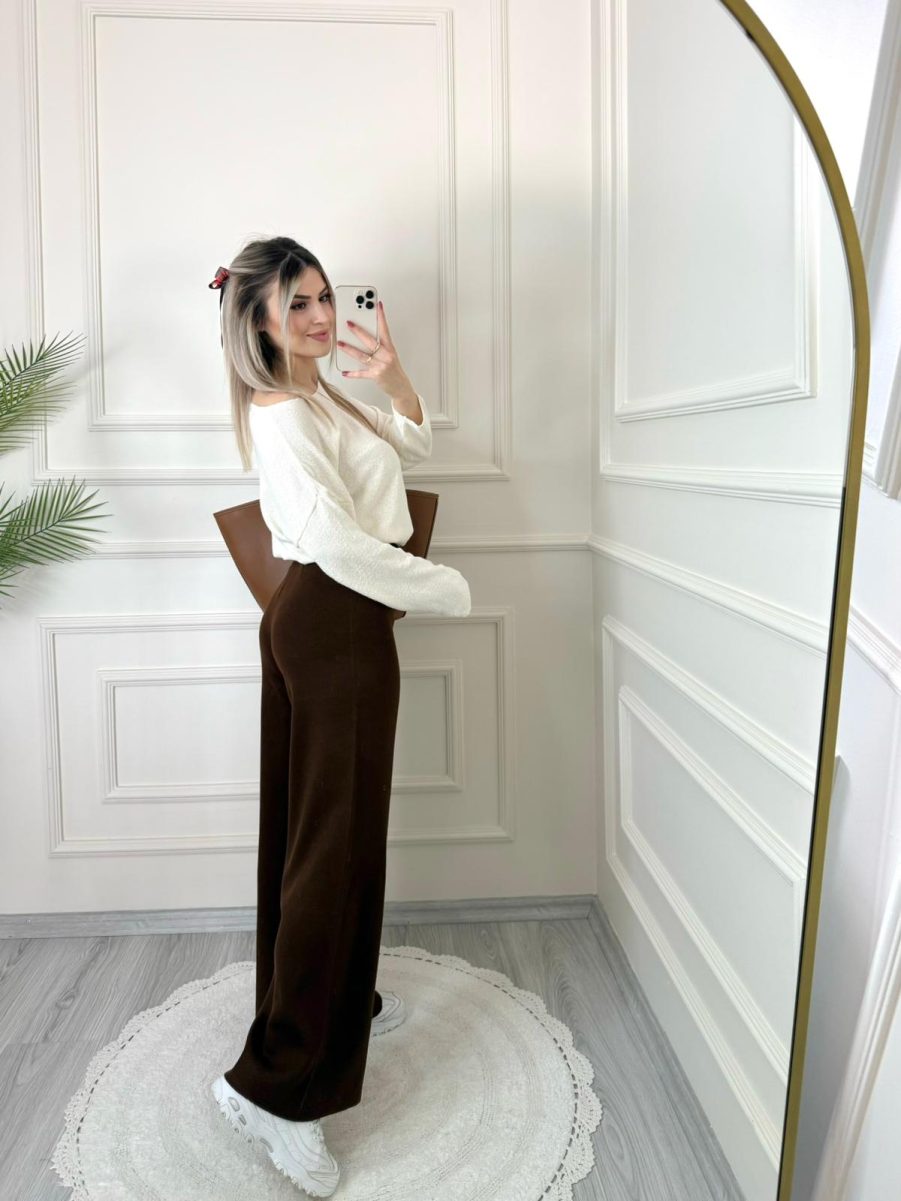Acı Kahve Triko Pantolon - Görsel 2