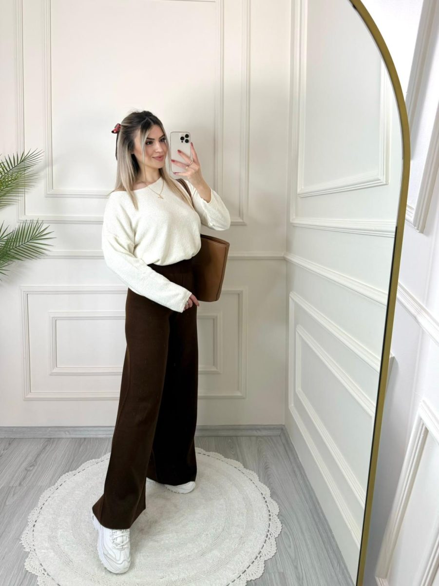 Acı Kahve Triko Pantolon