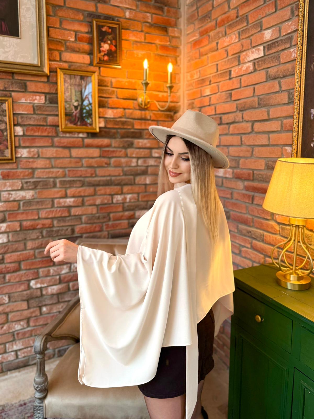 Sienna Ekru Fularlı Bluz 4 Sienna Ekru Fularlı Bluz - Görsel 4