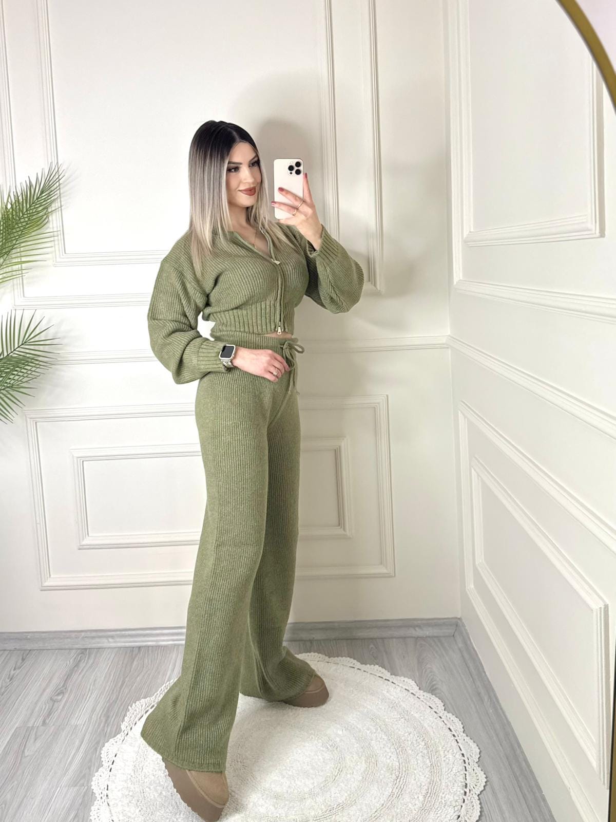 Haki Zaria Triko Takım 4 Haki Zaria Triko Takım - Görsel 4