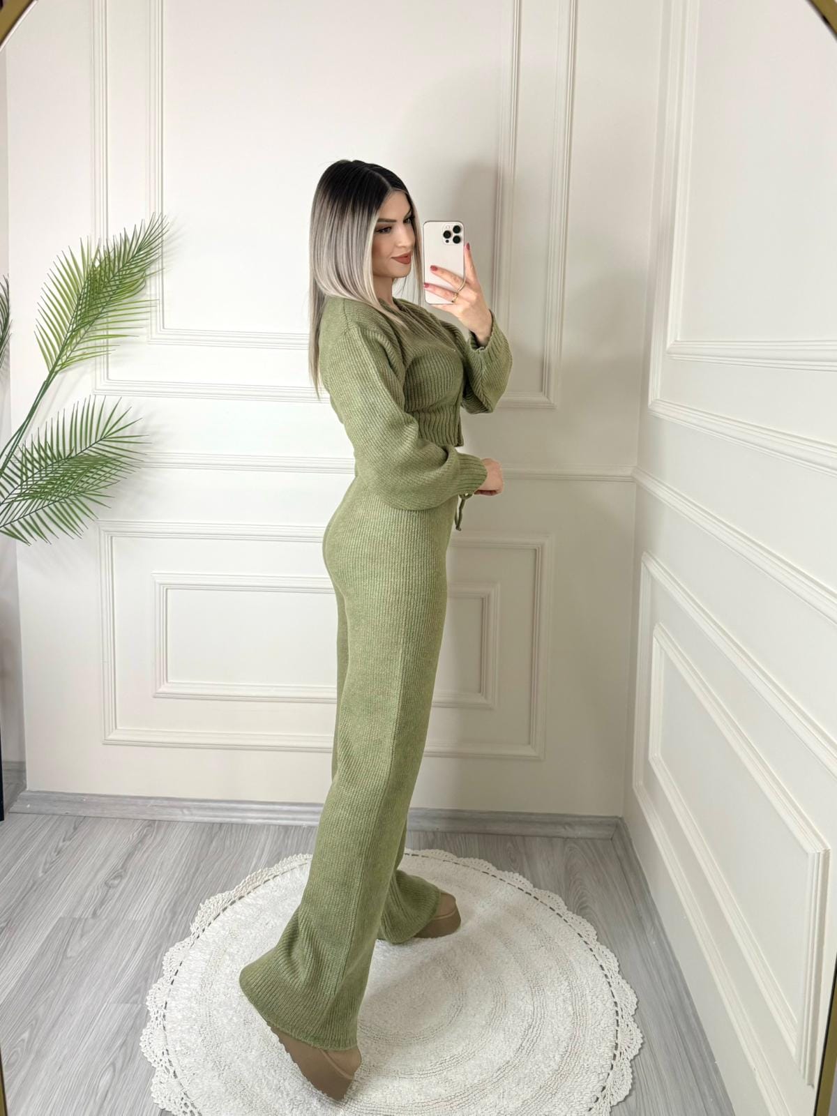 Haki Zaria Triko Takım 5 Haki Zaria Triko Takım - Görsel 5