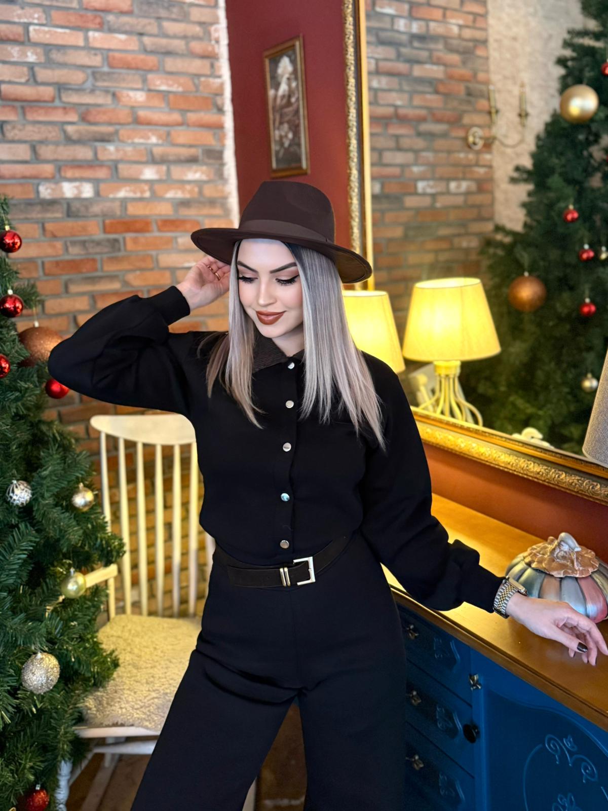 Siyah Boots Şardonlu Tulum 3 Siyah Boots Şardonlu Tulum - Görsel 3