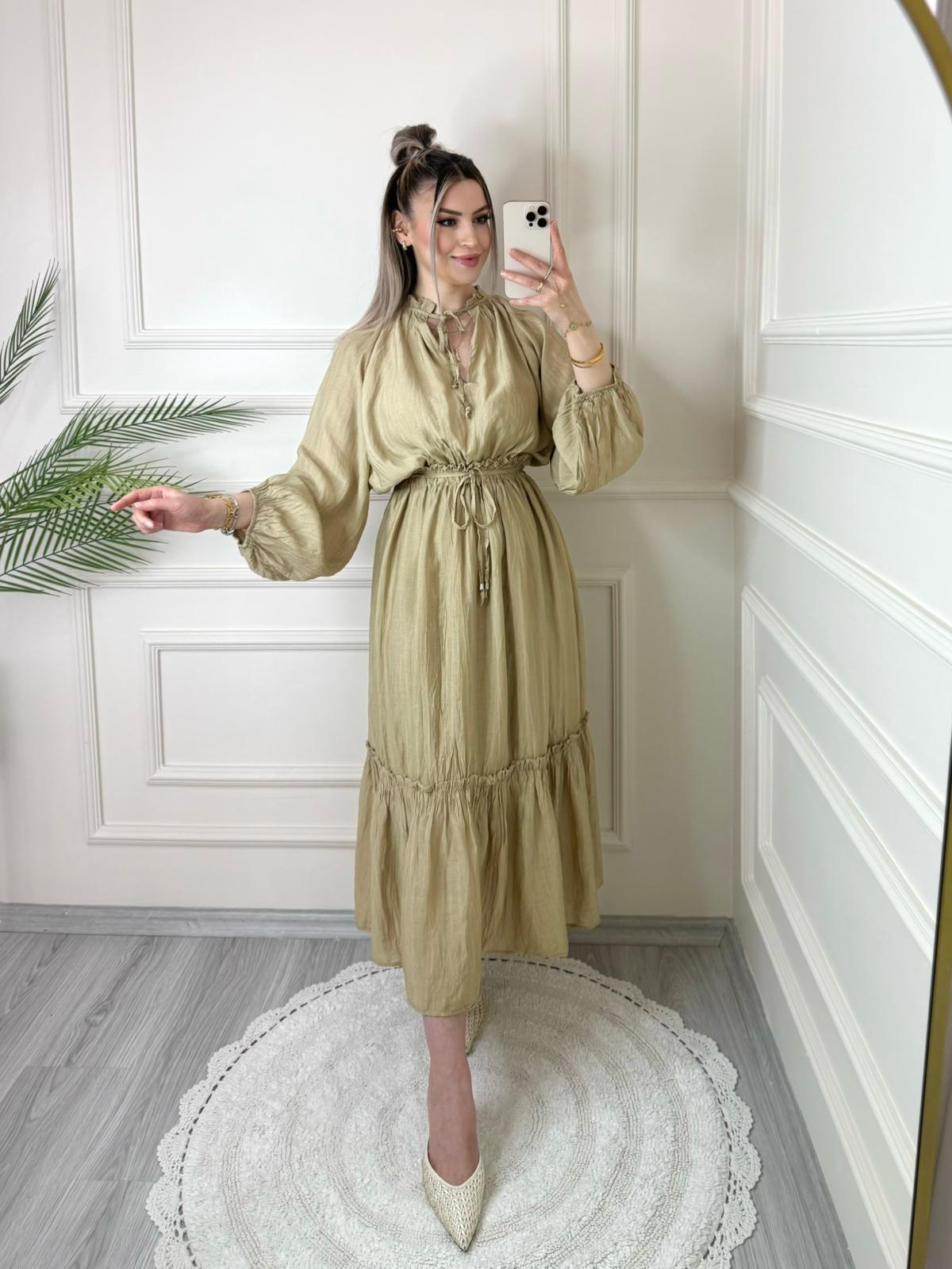 Yeşil ZR Marka Kraşlı Etekli Takım 2 Yeşil ZR Marka Kraşlı Etekli Takım - Görsel 2