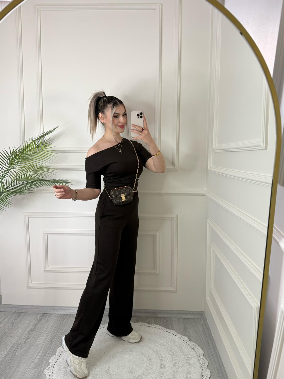 Kahve Açık Omuz Oys Takım 3 Kahve Açık Omuz Oys Takım - Görsel 3