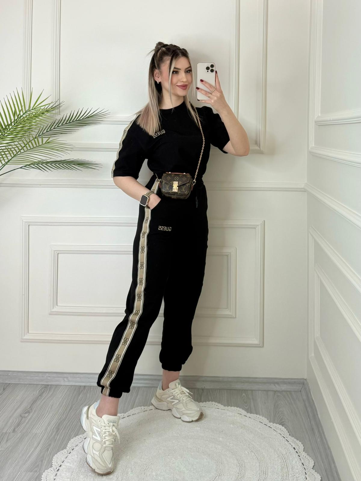 Siyah Şeritli Paçası Lastikli G*ESS Takım 1 Siyah Şeritli Paçası Lastikli G*ESS Takım